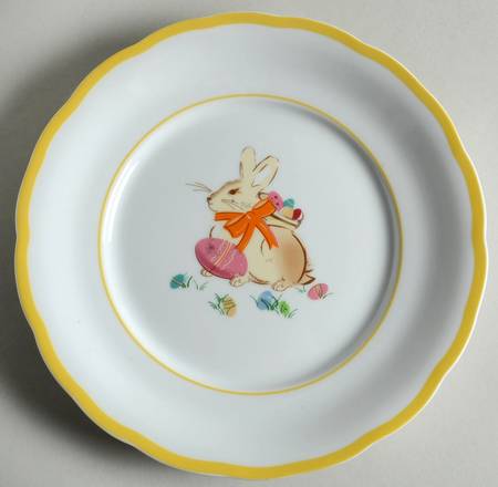 Spring Bunny Salad/Dessert Plate
