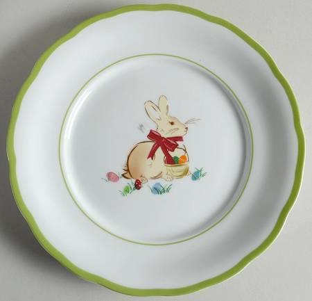 Spring Bunny Salad/Dessert Plate