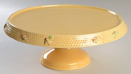 Honeybee 12" Diameter Pedestal Cake Stand