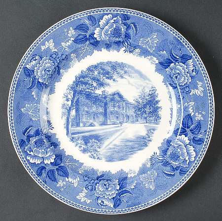 Wake Forest College Blue Dinner Plate