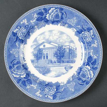 Wake Forest College Blue Dinner Plate