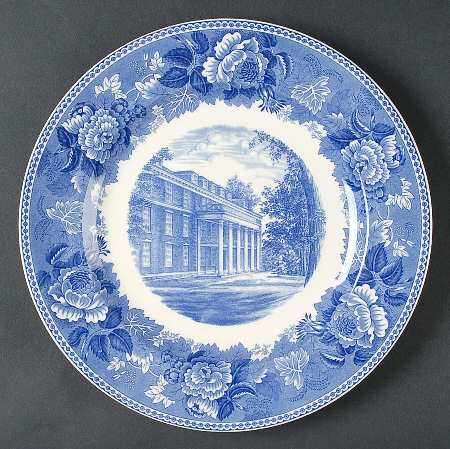 Wake Forest College Blue Dinner Plate