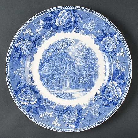 Wake Forest College Blue Dinner Plate