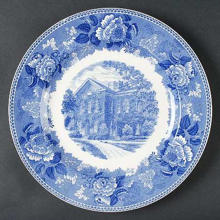 Wake Forest College Blue Dinner Plate