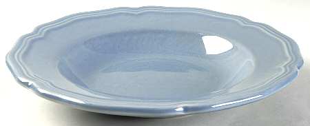 Baroque Light Blue Large Rim Soup Bowl
