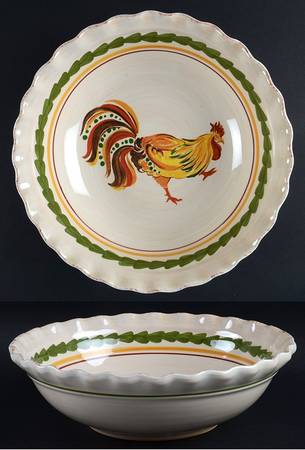 Tuscan Rooster 9" Soup/Pasta Bowl