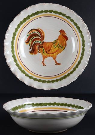Tuscan Rooster 9" Soup/Pasta Bowl