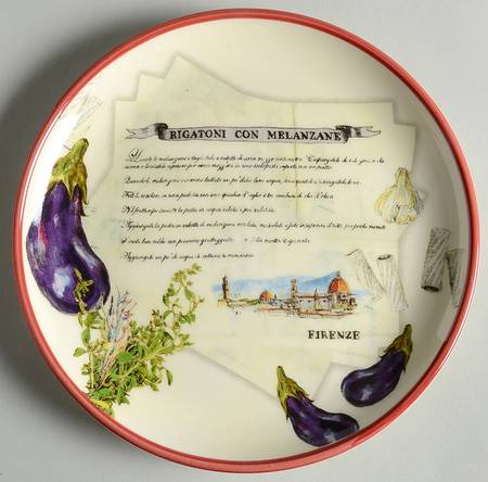 Italian Recipe Salad/Dessert Plate