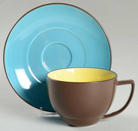 Duo Flat Cup & Saucer Set