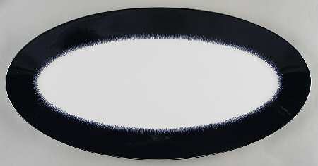 Jasper Conran Navy Fringe 20" Oval Serving Platter