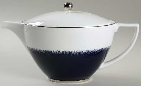 Jasper Conran Navy Fringe Teapot & Lid