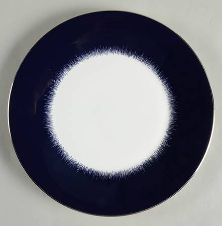 Jasper Conran Navy Fringe Salad Plate