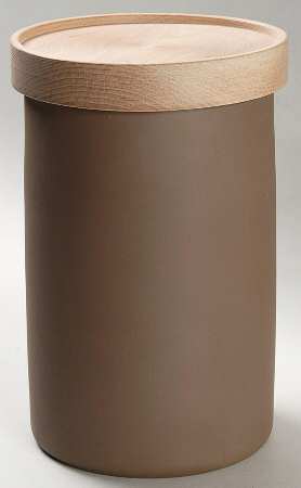 Nature's Canvas Clay (Brown) 8" Storage Jar & Lid