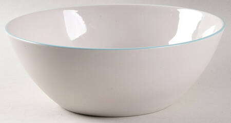 Nature's Canvas Limestone (White) 8" Round Serving Bowl