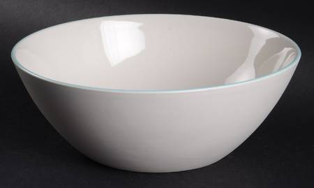 Nature's Canvas Limestone (White) 8" Round Serving Bowl