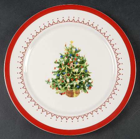 Christmas Icon Salad Plate