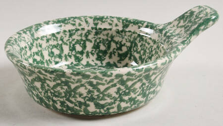 Green Sponge Lugged Cereal Bowl