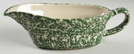 Green Sponge Gravy Boat