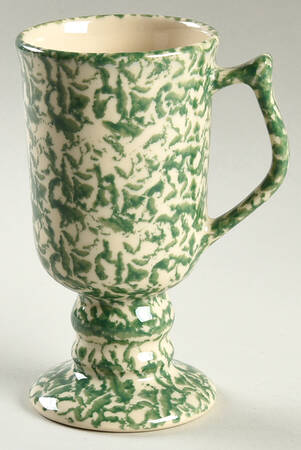 Green Sponge Irish Coffee Mug