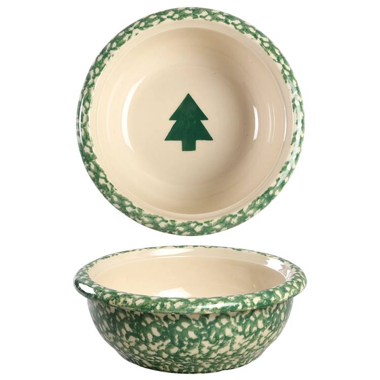 Green Sponge Coupe Cereal Bowl