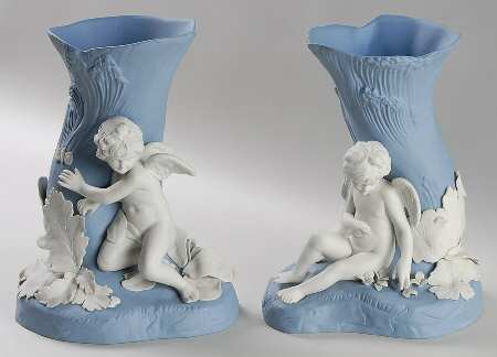 Cupid & Psyche (Set of 2) 7" Vase