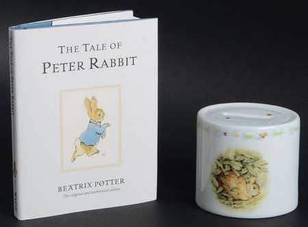 Peter Rabbit Christening Money Box & Book Gift Set