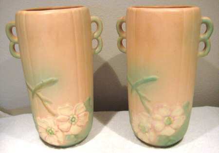 Wild Rose Peach 10" Vase
