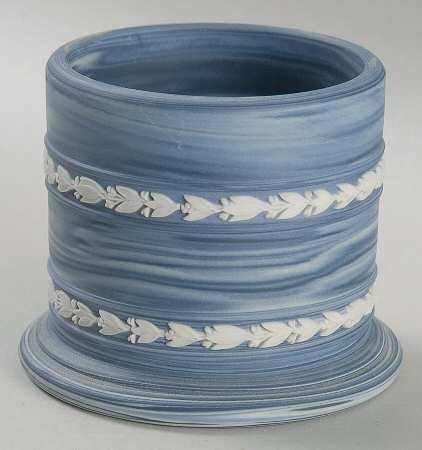 Cc on Portland Blue (Marblized) by Wedgwood