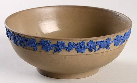 Drab Ware Blue Relief Fruit/Dessert (Sauce) Bowl