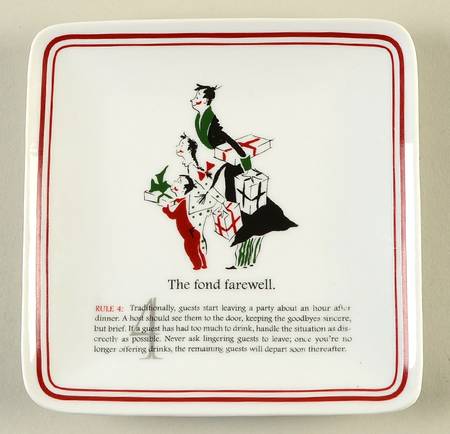 Party Etiquette Appetizer Plate