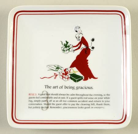 Party Etiquette Appetizer Plate
