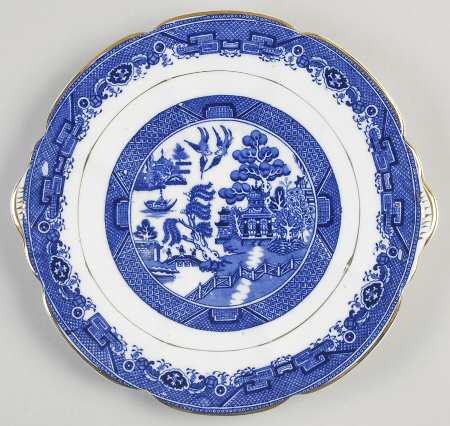 WHT3 Handled Cake Plate