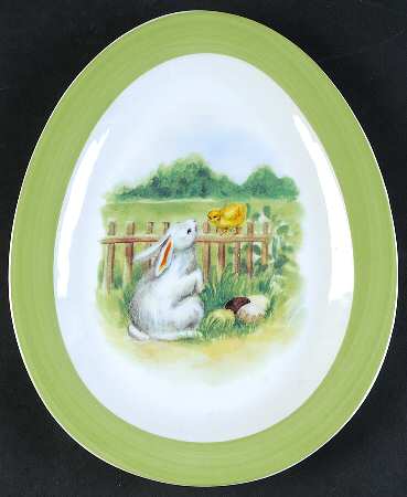 Vintage Bunny Salad/Dessert Plate