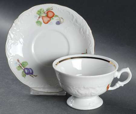 WAV78 Footed Cup & Saucer Set