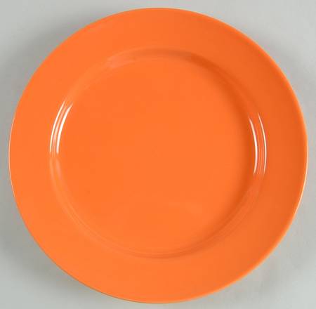 Fun Factory Orange (China) Salad Plate