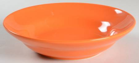 Fun Factory Orange (China) Rim Soup Bowl