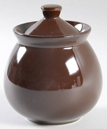 Fun Factory Chocolate (China) Sugar Bowl & Lid