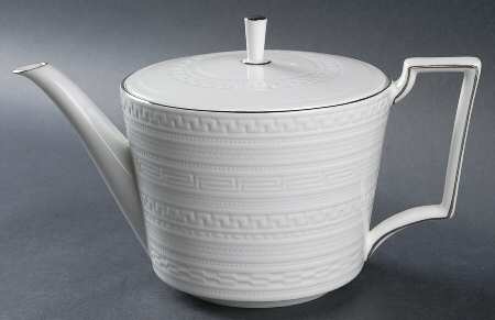 Intaglio Platinum Teapot & Lid
