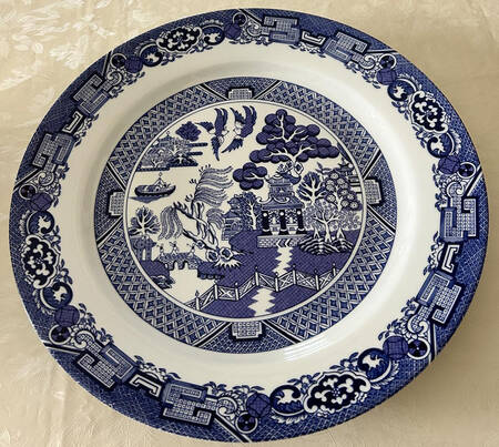 Blue Willow 12" Chop Plate (Round Platter)