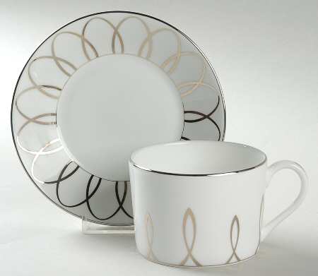Lismore Essence Flat Cup & Saucer Set