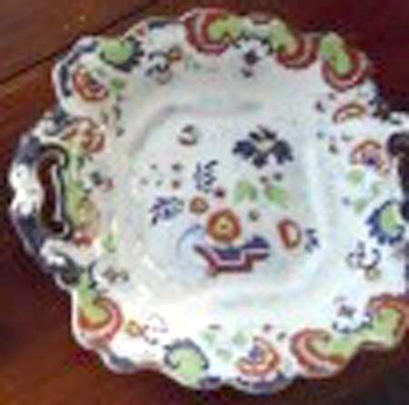 1603 Square Handled Cake Plate