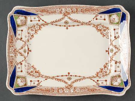 Stafford Brown 11" Oval Serving Platter