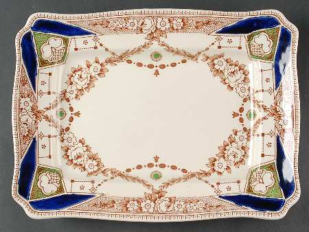 Stafford Brown 13" Oval Serving Platter