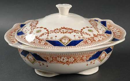 Stafford Brown Round Covered Vegetable