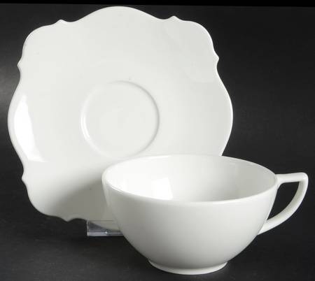 Baroque Flat Cup & Saucer Set