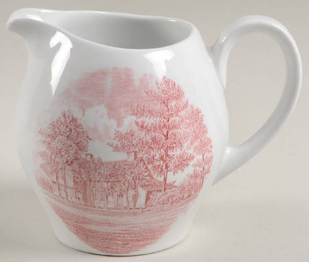 Old Avery Homestead Red 16 Oz Pitcher