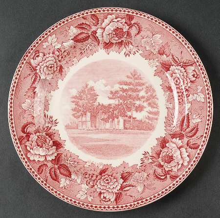 Old Avery Homestead Red Salad Plate