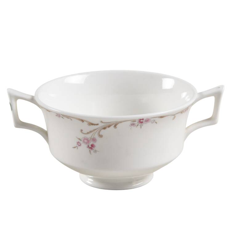 Carisbrooke (No Trim) Footed Cream Soup Bowl