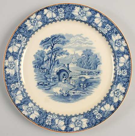 Colonial Blue (Rust Trim) by Wood &amp; Sons