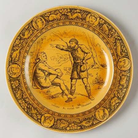 Ivanhoe Black on Mustard by Wedgwood